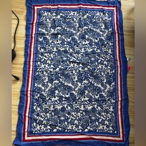 EUC Lilly Pulitzer sarong / swim cover up in patriotic turtle red & blue print